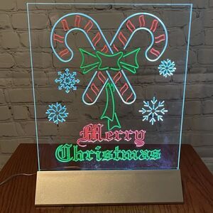 Merry Christmas LED light-up Accent Sign